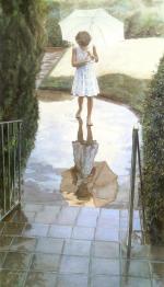 水粉大师Steve Hanks 344-Walking in the Rain